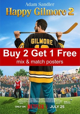 Happy Gilmore 2 2025 Filmplakat A5 A4 A3 A2 A1