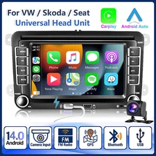 7" Car Stereo Radio GPS Apple Carplay Android 14 For VW Volkswagen Jetta Passat