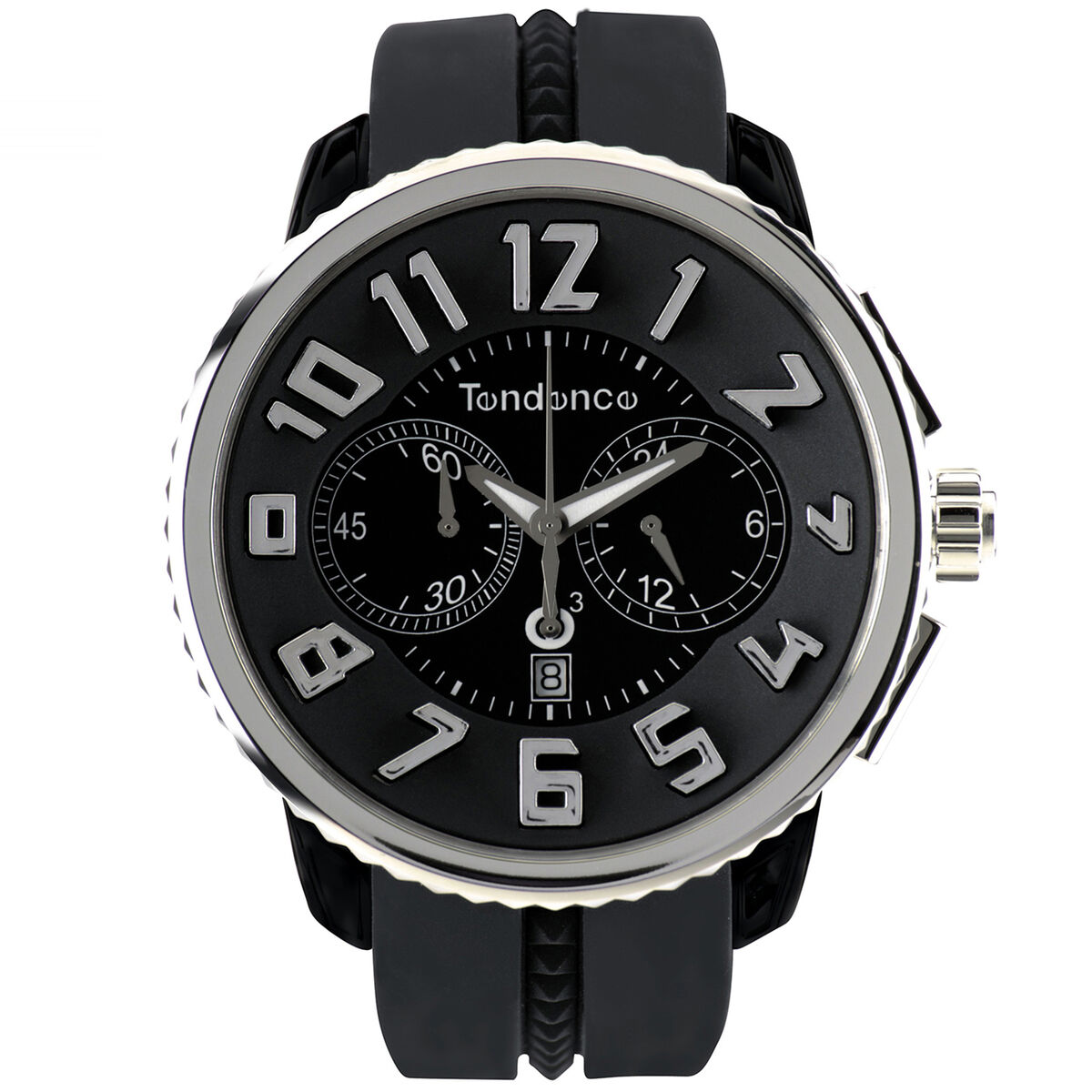 TENDENCE GULLIVER ROUND CHRONO Men's Black Quartz Ref TENDENCE GULLIVER ROUND CHRONO Men's Black Quartz Ref