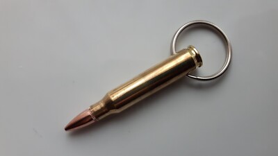Schlüsselring Schlüsselanhänger Inert 5,56 mm 223 Messing Kugel Metall KOSTENLOSER VERSAND