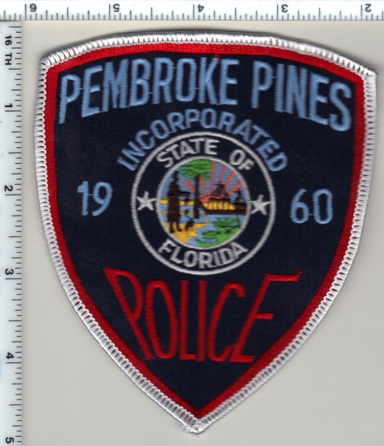 Pembroke Pines Police (Florida) Shoulder Patch new from 1990 eBay