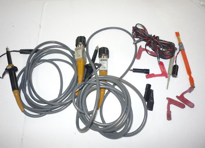 PAIR TEKTRONIX TEK P6105 10X 100MHX 12pf  2 Meter with Extras and Tool 454A