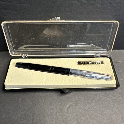 Black Silver Sheaffer Glideriter Cartridge Fountain Pen Nib