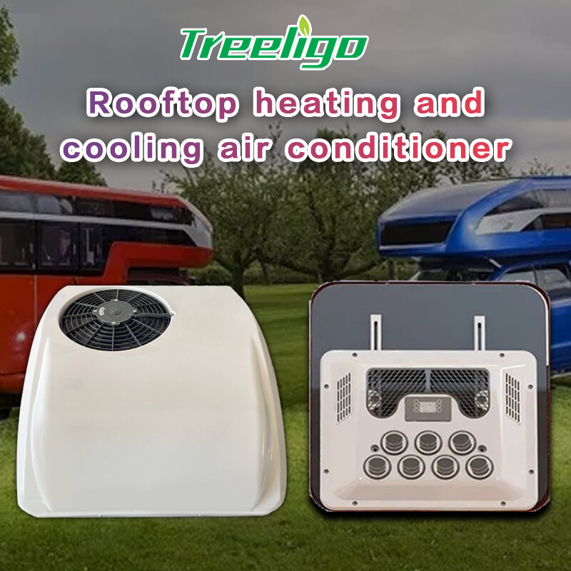 12V Truck Rooftop RV Air Conditioner AC Unit Heat & Cool For Car Truck