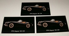 3-1954 Jaguar Xk 120 Photo Magnets 54 50 52 51 53 Xk120 3.4