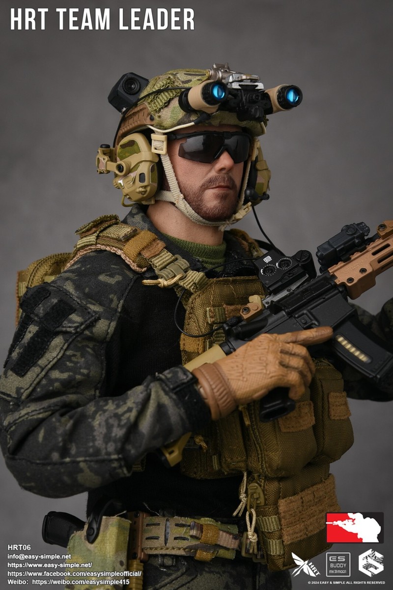 1:6 scale Easy & Simple HRT Team Leader Multicam ARC Belt for 12