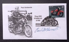 Paul Goldsmith Signed First Day Cover Envelope - AMA Motorcycle and NASCAR Great