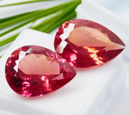 Zertifiziert 22.50 CT Natürlich Mandarin Orange Pfirsich Granat Birne Lose - Bild 5 von 24
