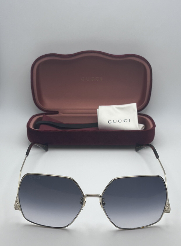 Gucci GG1005S Gold/Grey Shaded (002) Sunglasses for sale  display picture 1