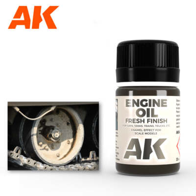 AK Interactive AK084 Weathering Fresh Engine Oil Enamel 35ml - US