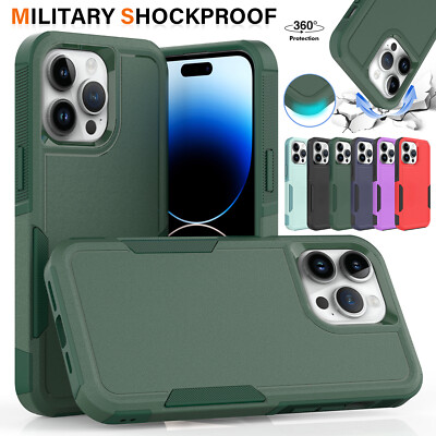 For iPhone 16 15 Pro Max 14 13 12 11 XS 8 Phone Case Heavy Duty Shockproof Cover