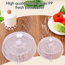 Microwave Food Dish Anti-Splatter Cover Guard Lid With Steam Vents Plate Covers