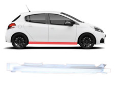 F&uuml;r Peugeot 208 2012- 2019 4 Tur Voll Schweller Reparaturblech/ Rechts