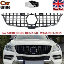 FOR MERCEDES BENZ ML W166 2011-2015 GRILLE ALL BLACK GT PANAMERICANA STYLE GRILL