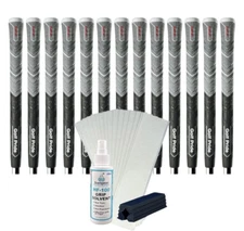Set of 13 Golf Pride MCC +4 Align Max Golf Grips with Grip Kit Standard Size