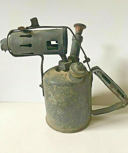Antique Blow Torch. Collector's item. Cast iron. 20cmx23cm. Circa 1930. Damaged - Picture 2 of 4