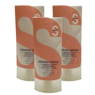 3 Pack TIGI S Factor Diamond Dreams Conditioner Cashmere Pearl 8.45 Discontinued
