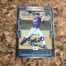 Ethan Martin Signed 2008 Tristar Projects Plus Rc Auto Los Angeles Dodgers