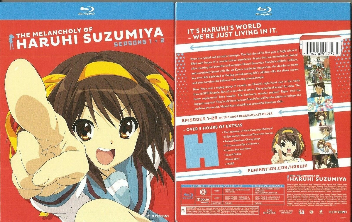 The Melancholy of Haruhi Suzumiya: Seasons 1&2 (Blu-ray, 2016