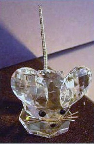 SWAROVSKI CRYSTAL MOUSE SMALL (OCTAGONAL BASE) 010020 MINT BOXED RETIRED RARE - Picture 4 of 6