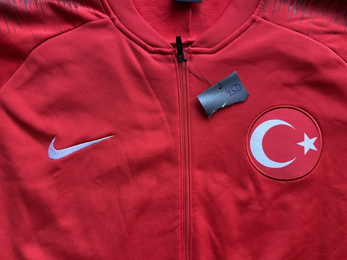 TURKEY 2018 2019 PRE MATCH FOOTBAL SOCCER JACKET NIKE 893605-657