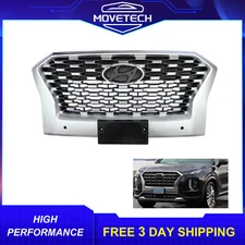 Front Bumper Grille w/ Sensor Holes For 2020-2022 Hyundai Palisade 86350S8010