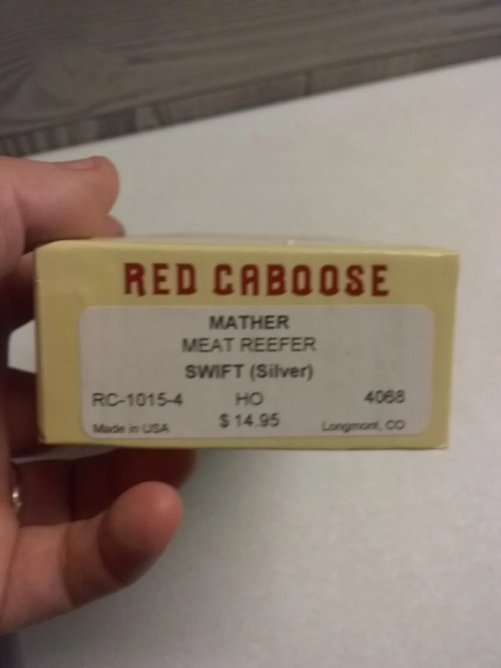 Red Caboose HO Kit RC-1015-4 Mather Meat Reefer New USA - Image 2 of 4