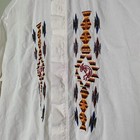AYME VTG 90s Kokopelli Embroidered Tribal Collarless Button Down Shirt-Unisex M — photo 3
