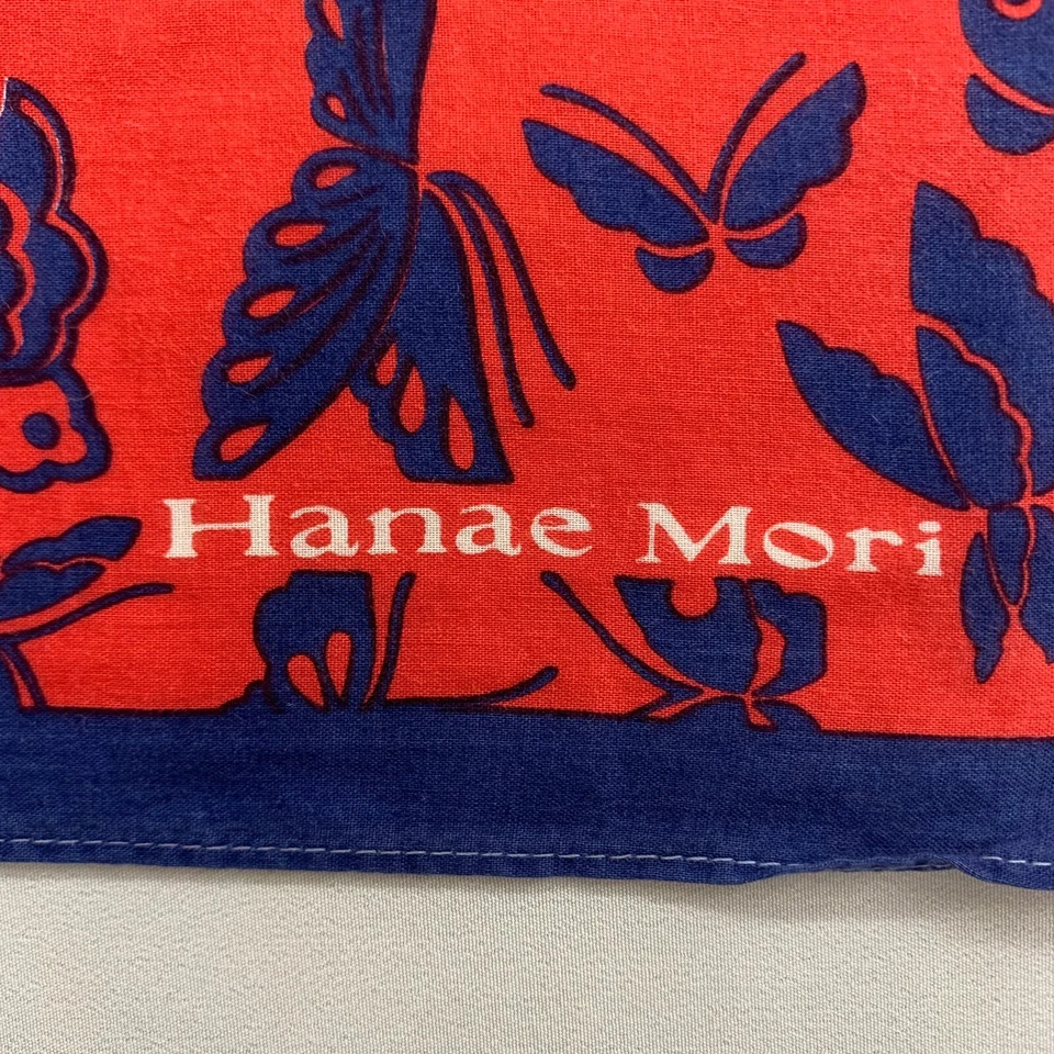 Pañuelo vintage Hanae Mori mariposas pañuelo cuadrado de bolsillo Foto 4 de 4