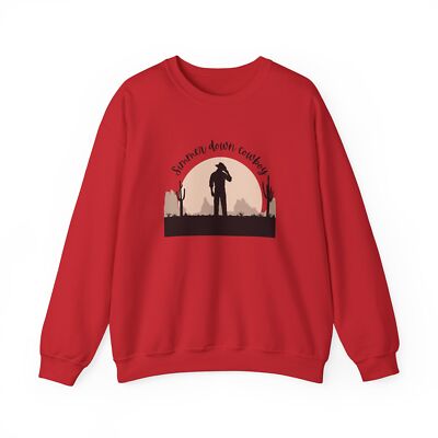 Simmer Down Cowboy Crewneck Sweatshirt - Western Style, Gift for Ranchers, Fall