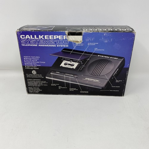 CONAIRPHONE Single Micro Cassette Telephone Answering Machine - In Box - Picture 2 of 7