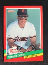 1991 Donruss The Rookies Darren Lewis Baseball Cards #35