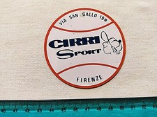 Adhesive Cirrus Sport Firenze Street Saint Rooster Vintage Years 80 Old Sticker