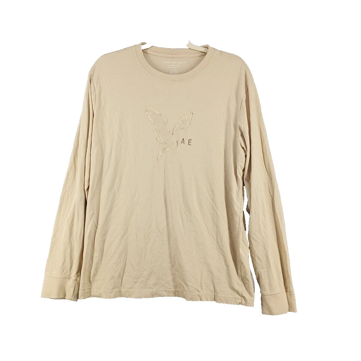 American Eagle Outfitters Long Sleeve Solid T-Shirts for Men