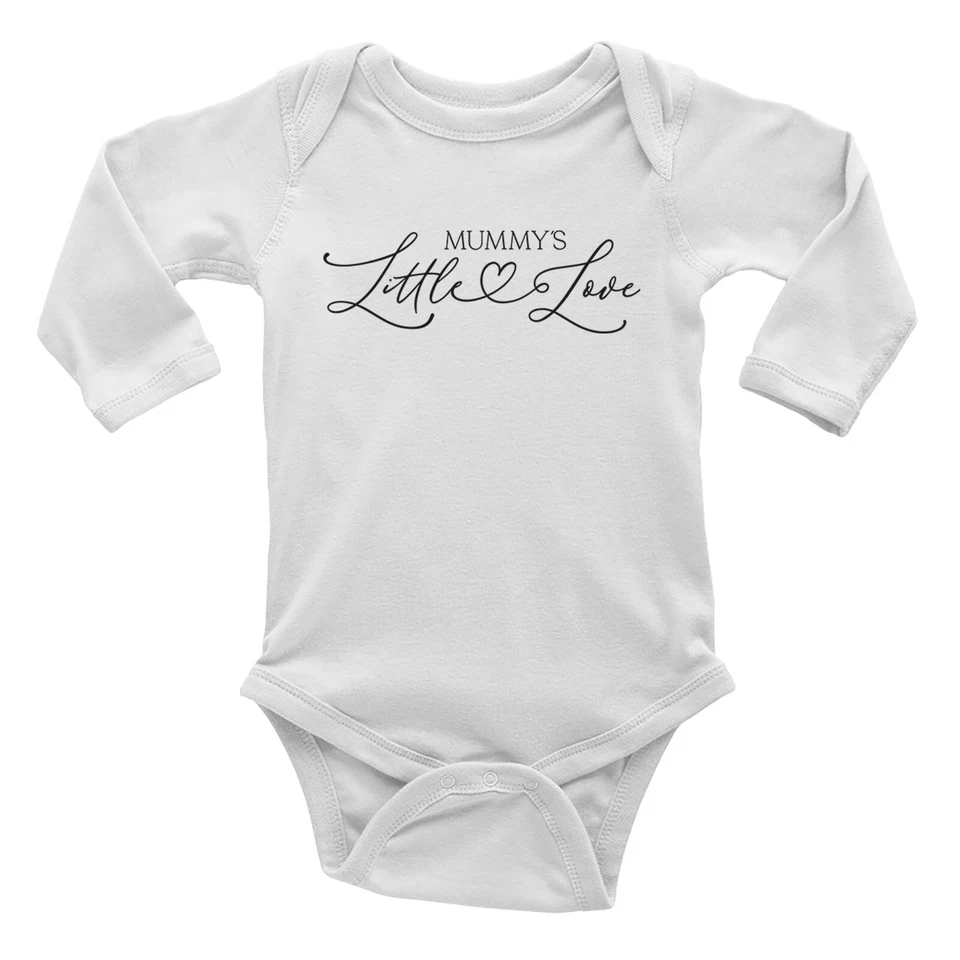 BABY ORIGINALS Mummy's Little Love Baby Grow Vest Bodysuit Happy Valentine's Day Boys Girls L/S