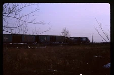 Railroad Slide - Detroit Toledo & Ironton Box Cars 1986 Riga Michigan Freight