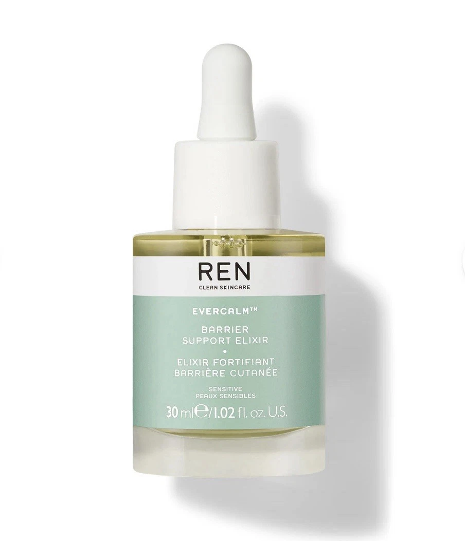 Ren Evercalm Barrier Support Elixir Hydrates Sensitive Skin 30ml - New Boxed