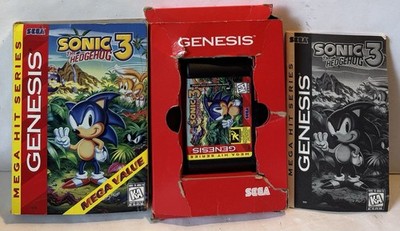 Sega Genesis Sonic the Hedgehog 3  Game, Box & Manual Tested