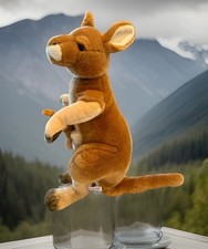 Aurora Kangaroo Plush 20  Realistic with Pouch  Joey