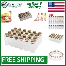 Vintage Inspired Mini Glass Bottles with Corks - Ideal for Party Favors Crafts
