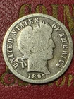 1897 (P) Barber Dime 90% SILVER   About Good AG /Good G     NICE SILVER COIN