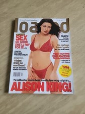 2002 MAY LOADED MAGAZINE - ALISON KING FRONT COVER 
