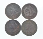 Lot of 4 STRONG Liberty 1886 1888 1888 1888 Indian Head Cent Lot *046