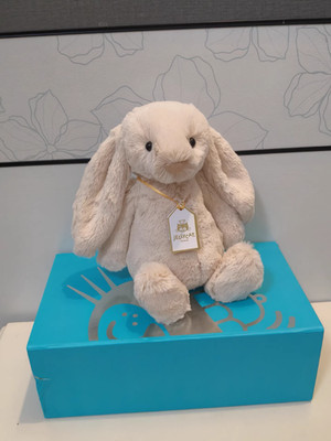 Jellycat Fluffy Bashful Luxe Bunny Willow Soft Plush Doll Gift Kids Toy 12in