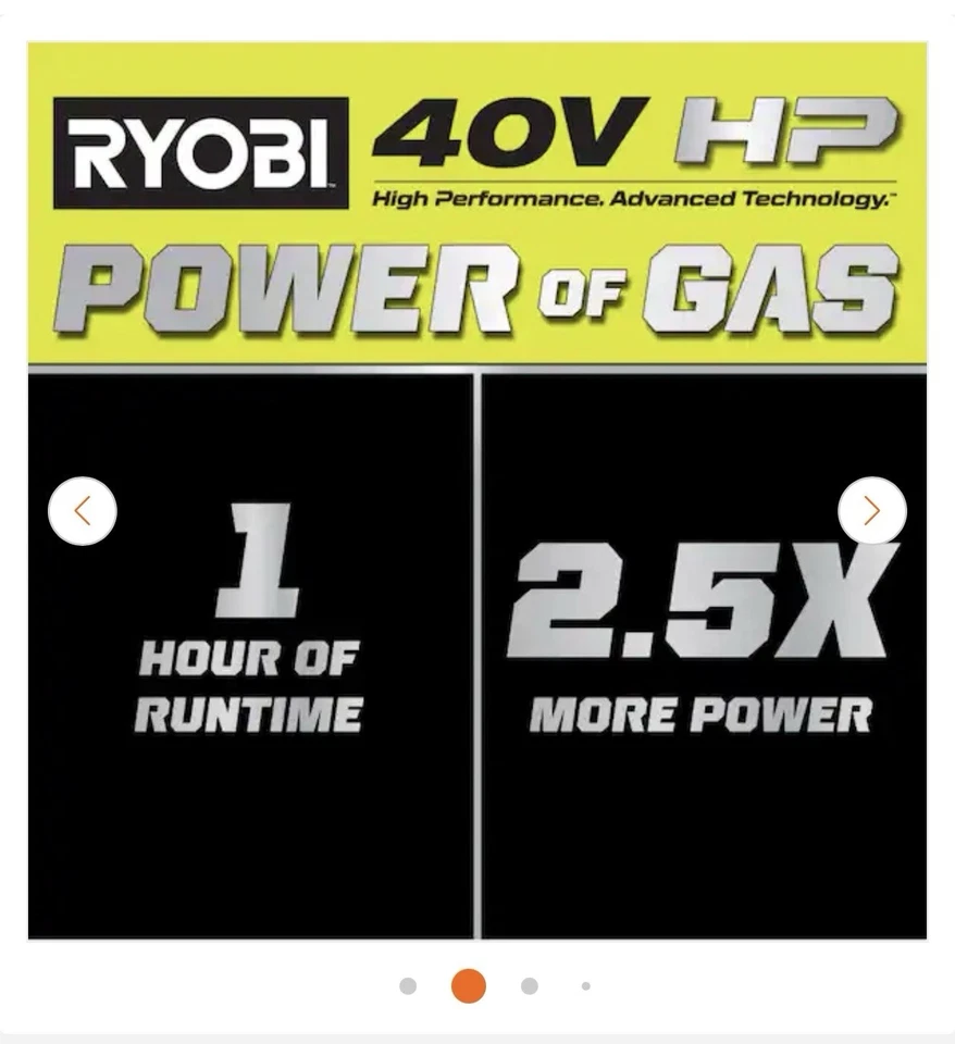 RYOBI40V HP sin escobillas 9 pulgadas Bordeador inalámbrico con batería de 4,0 Ah y cargador Foto 2 de 4