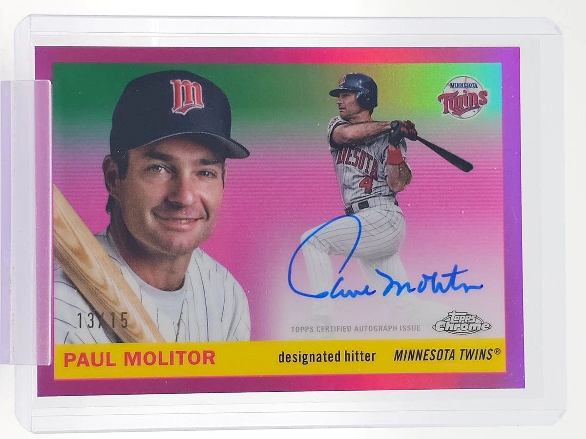 Topps Paul Molitor Baseball Serial Numbered Sports Trading Cards
