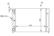 Wasserkühler 600 021 HART für VW GOLF II JETTA II PASSAT B2 PASSAT B2 Stufenheck