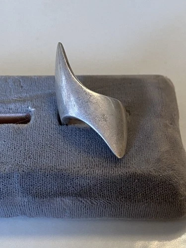 Vintage Georg Jensen Sterling Ring #145 Henning Koppel Modernist Sz 6 SEE PICS