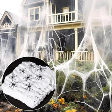 950 sqft Spider Webs Halloween-Decorations Halloween Spider Web Cobwebs Hallowee