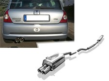 Fox Komplettanlage ab Kat Renault Clio 2 Typ B 1.2l 2x80mm rund eingerollt